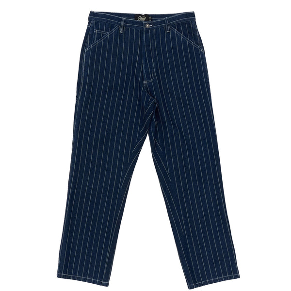 Dallas Stripe Work Pant | Indigo | Deus Ex Machina