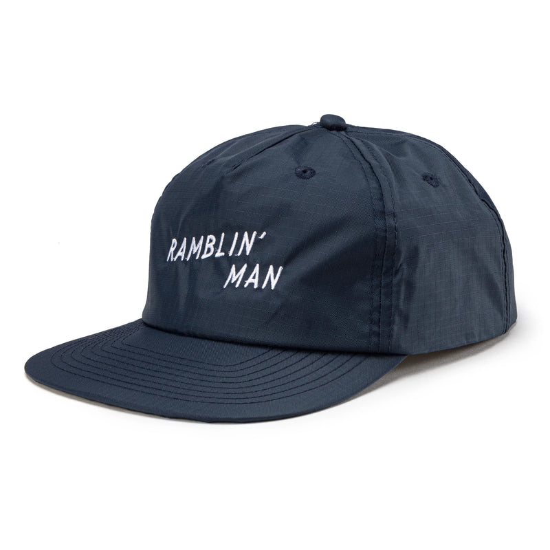 Ramblin' Man Ripstop Nylon Snapback | Navy | Seager Co.