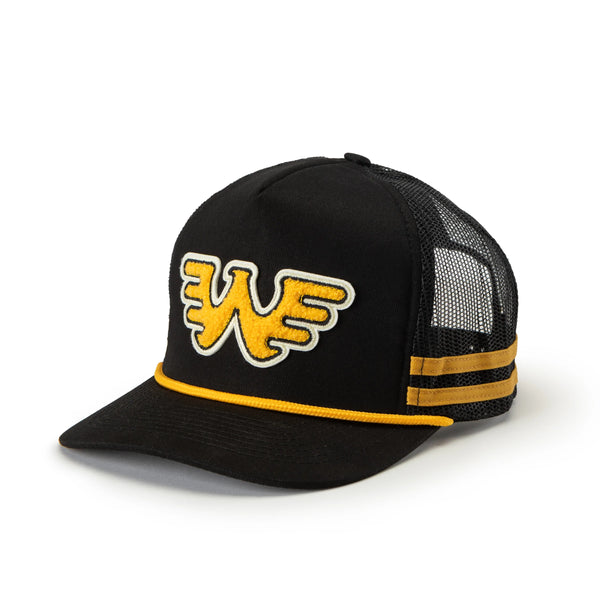 SEAGER X WAYLON JENNINGS FLYING W Snapback | Black + Yellow | Seager Co.