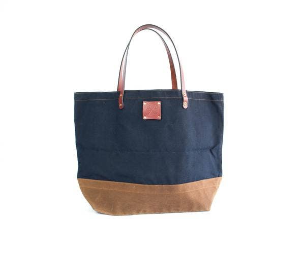 The Craft Tote Bag | Navy Top/Nutmeg Bottom | Sturdy Brothers