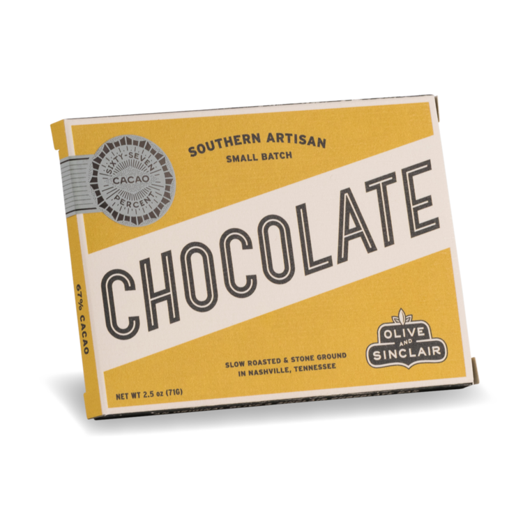 67% Dark Chocolate Bar | Olive & Sinclair Chocolate