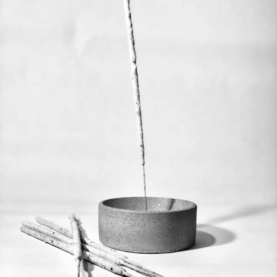 Concrete Circle Incense Holder | M. Hagelsieb