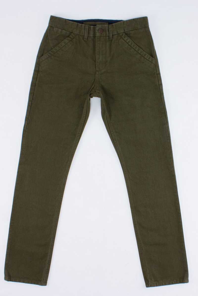 Workers Chino Slim Straight | Army | Freenote Cloth - Manready Mercantile