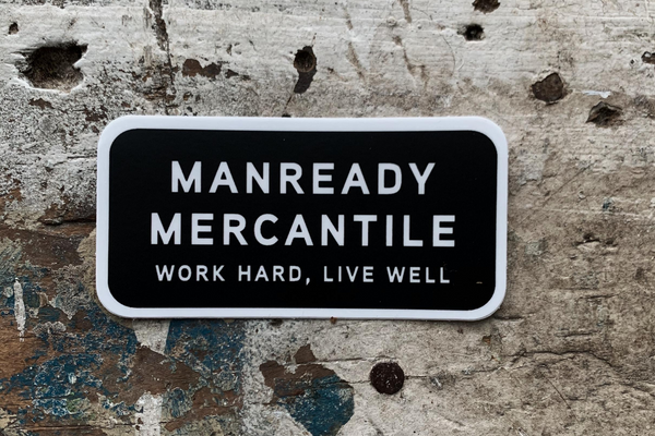 Sticker | Manready Mercantile | Black + White | Manready Mercantile