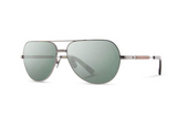 Redmond Metal Sunglasses | Black Chrome Mahogany G15 Polarized | Shwood - Manready Mercantile