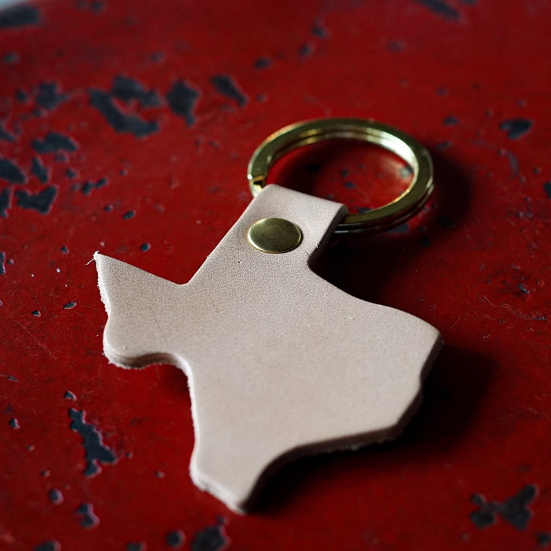 State of Texas Key Fob | Natural | Odin Leather Goods