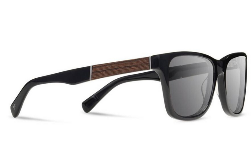 Canby XL Acetate Sunglasses | Black Ebony Grey Polarized | Shwood - Manready Mercantile