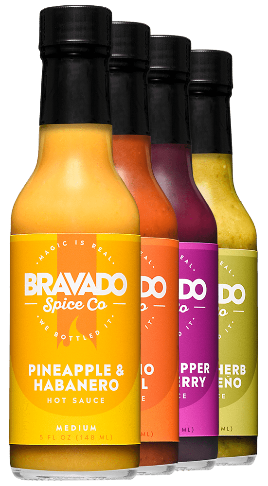 4 Pack Hot Sauce Set | Bravado Spice Co