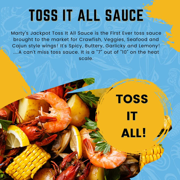 Toss It All Sauce | Spicy Garlic + Lemon | Marty's Jackpot