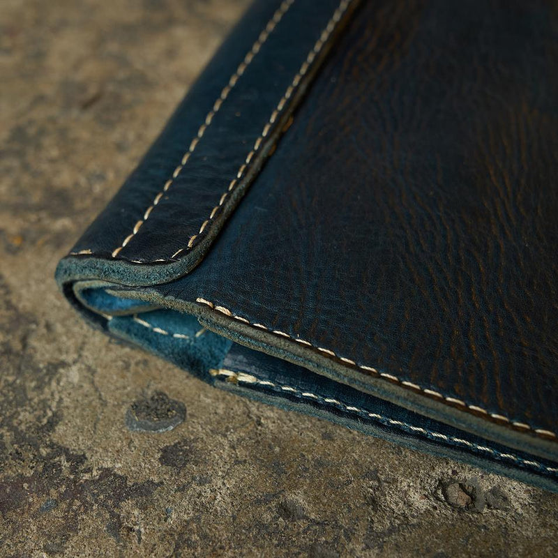 Stone-Washed Executive Folio | Indigo | Coronado Leather