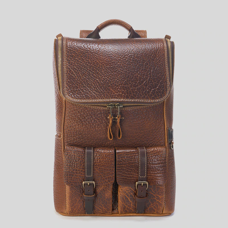Top Zip Bison Backpack #745 | Coronado Leather