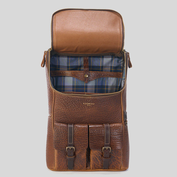 Top Zip Bison Backpack #745 | Coronado Leather