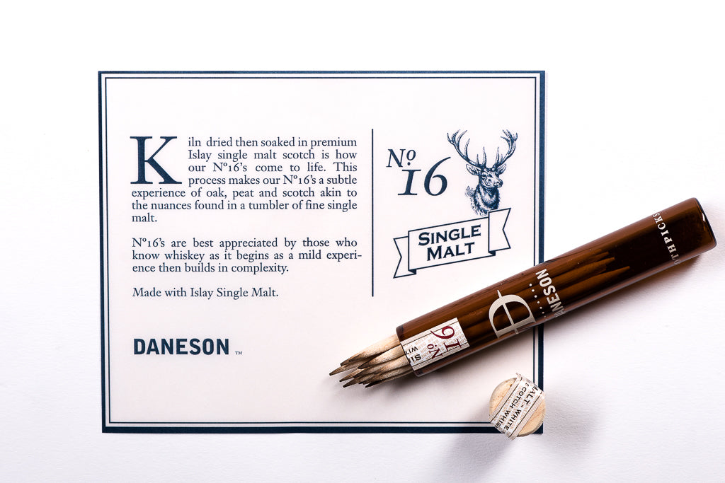 No. 16 Single Malt Scotch Whiskey Soaked Toothpicks