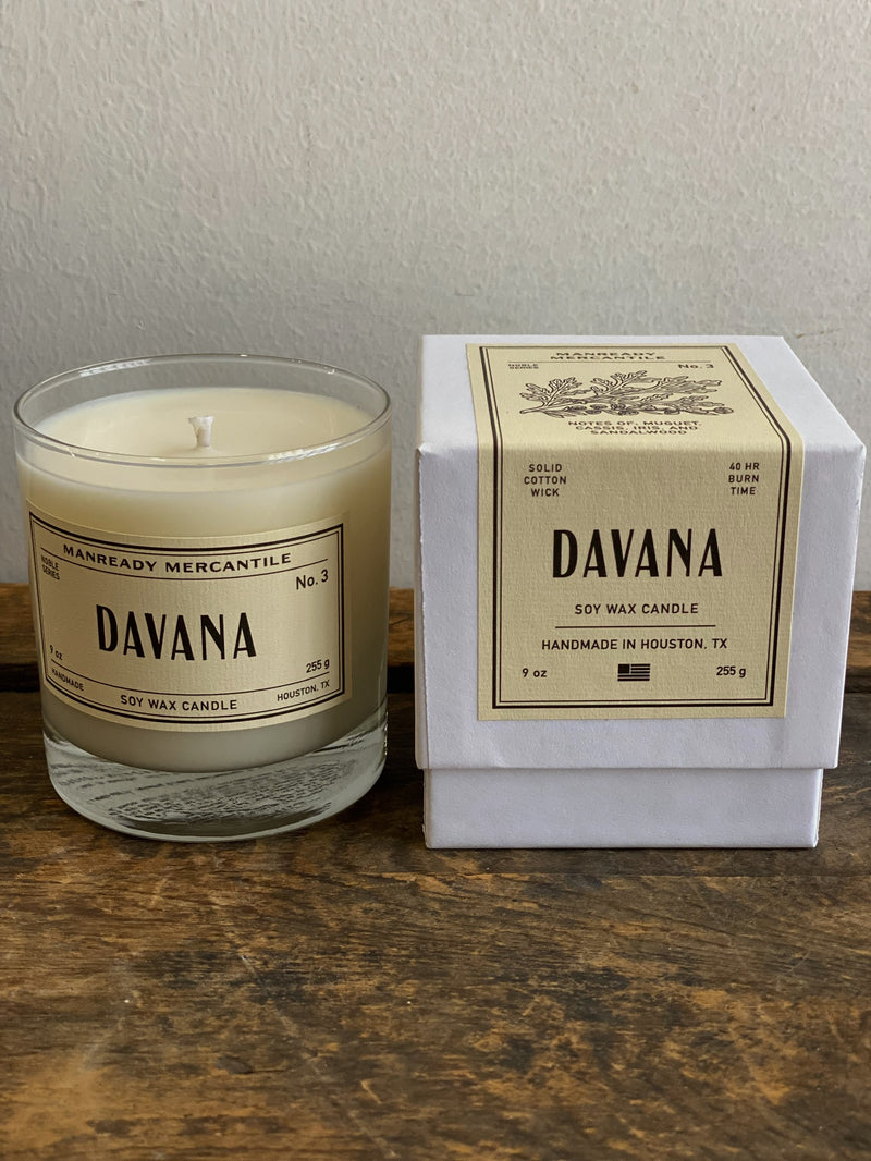 The Noble Series Soy Candle | Davana | Manready Mercantile