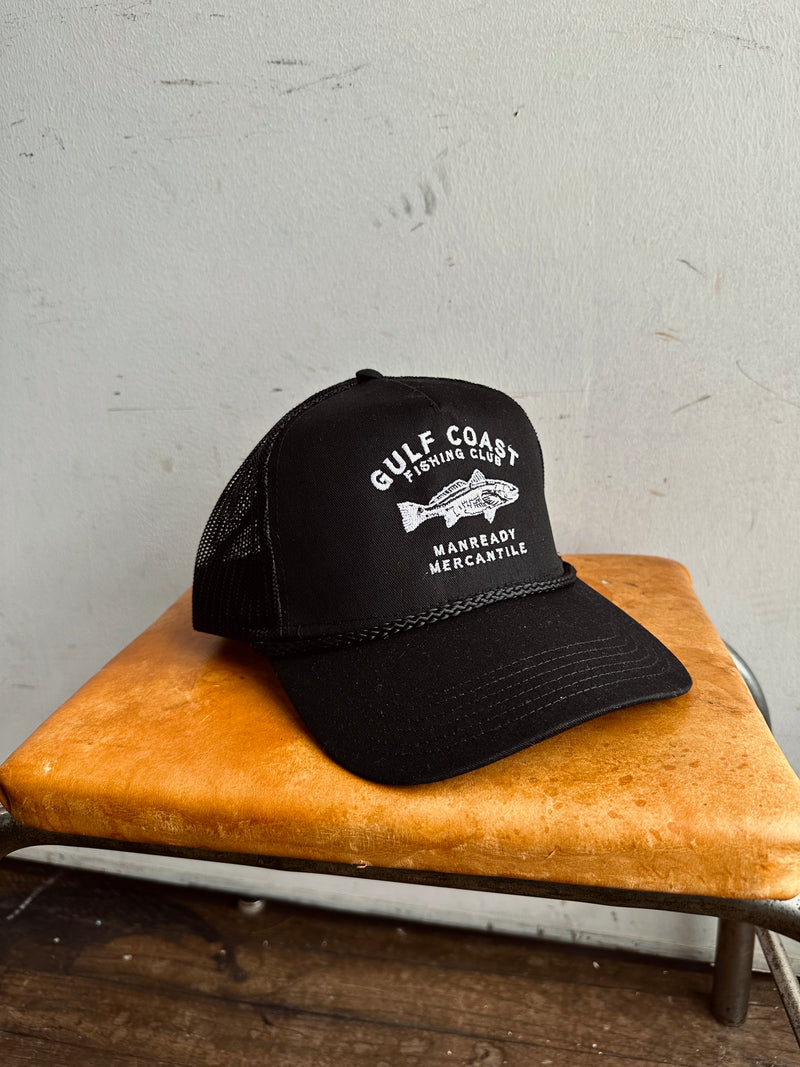 Embroidered Trucker Hat  | Gulf Coast | Black | Manready Mercantile