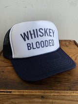 Poolside Trucker Hat | Whiskey Blooded | Navy & White | Manready Mercantile