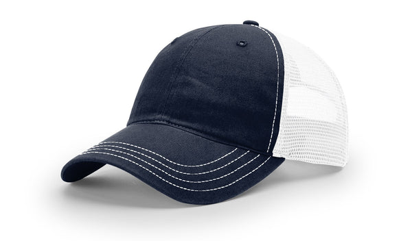 Low Profile 111 Richardson Hat | Work Hard Live Well | White + Black | Manready Mercantile