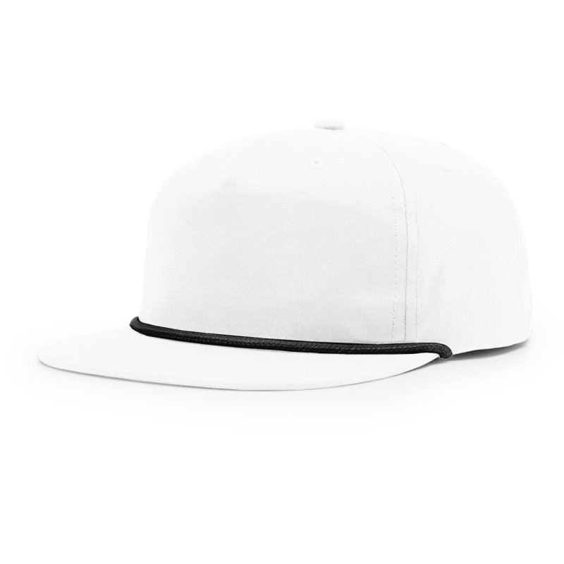 256 Richardson Hat | Work Hard Live Well | White + Black | Manready Mercantile