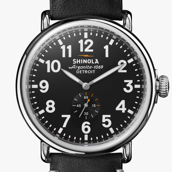 The Runwell 47mm | Black | Shinola Detroit – Manready Mercantile display picture 3