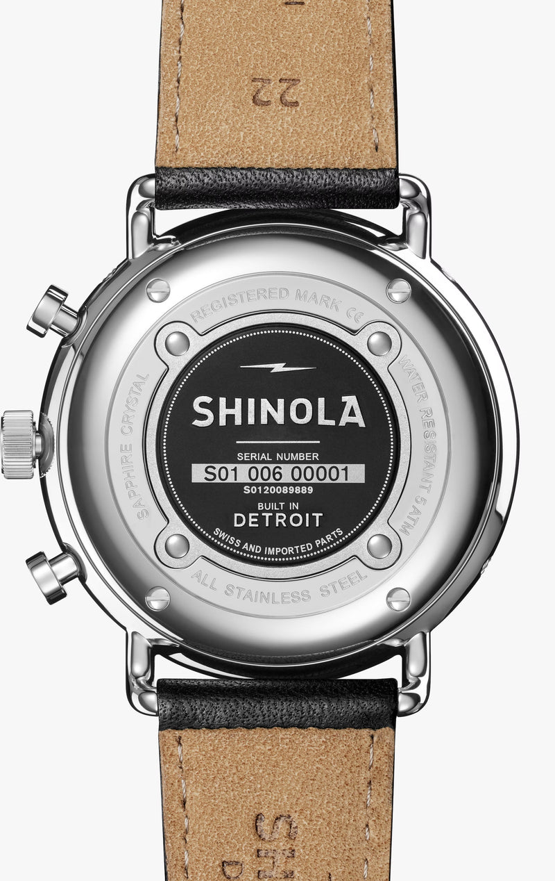 The Canfield Sport Chronograph 45mm | Black | Shinola Detroit