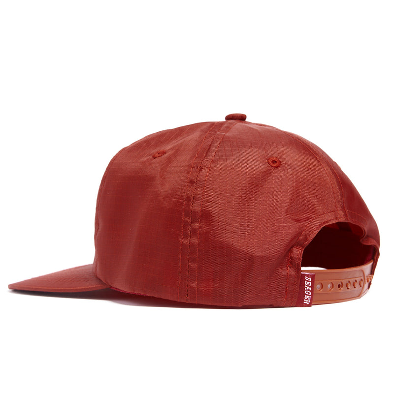 Ramblin' Man Ripstop Nylon Snapback | Red | Seager Co.