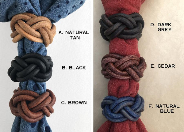 DIY KIT | Braided Leather Scarf Slide | Last Chance Textiles