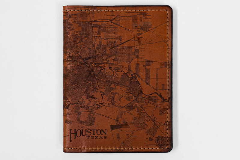 Map Passport Wallet | Houston | Tactile Craftworks - Manready Mercantile
