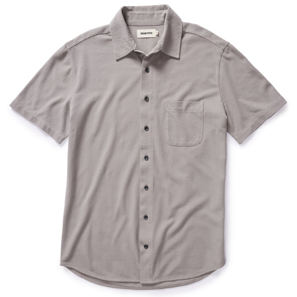 The Short Sleeve California | Steeple Grey Pique | Taylor Stitch