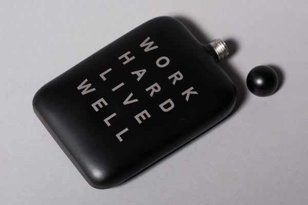Work Hard Live Well Perdition Flask | The Sneerwell x Manready Mercantile - Manready Mercantile