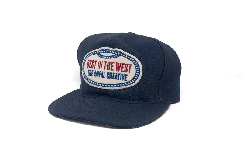 Best In The West Strapback | Navy | The Ampal Creative
