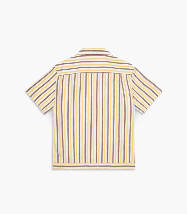 Cotton & Linen Highway Shirt | White | Knickerbocker