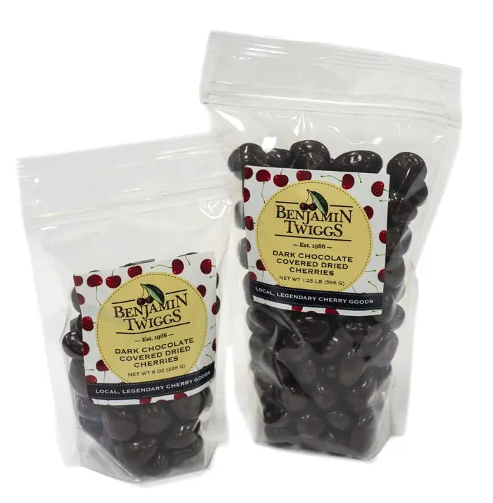 Dark Chocolate Covered Dried Cherries | Benjamin Twiggs