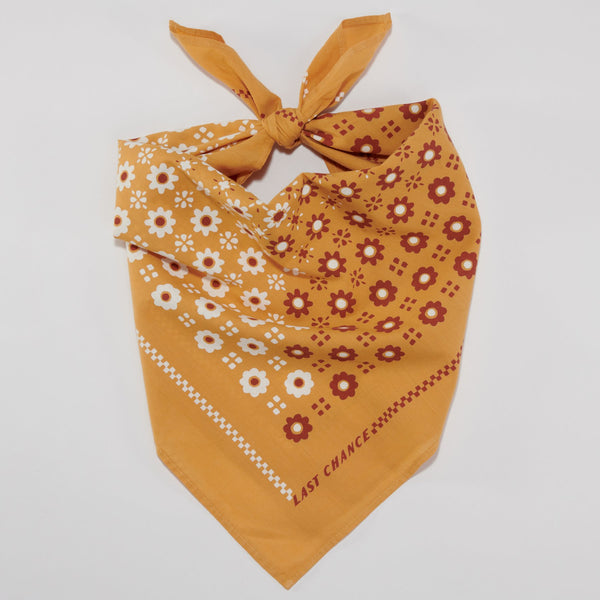 Organic Cotton Switcheroo Bandana | Honey | Last Chance Textiles