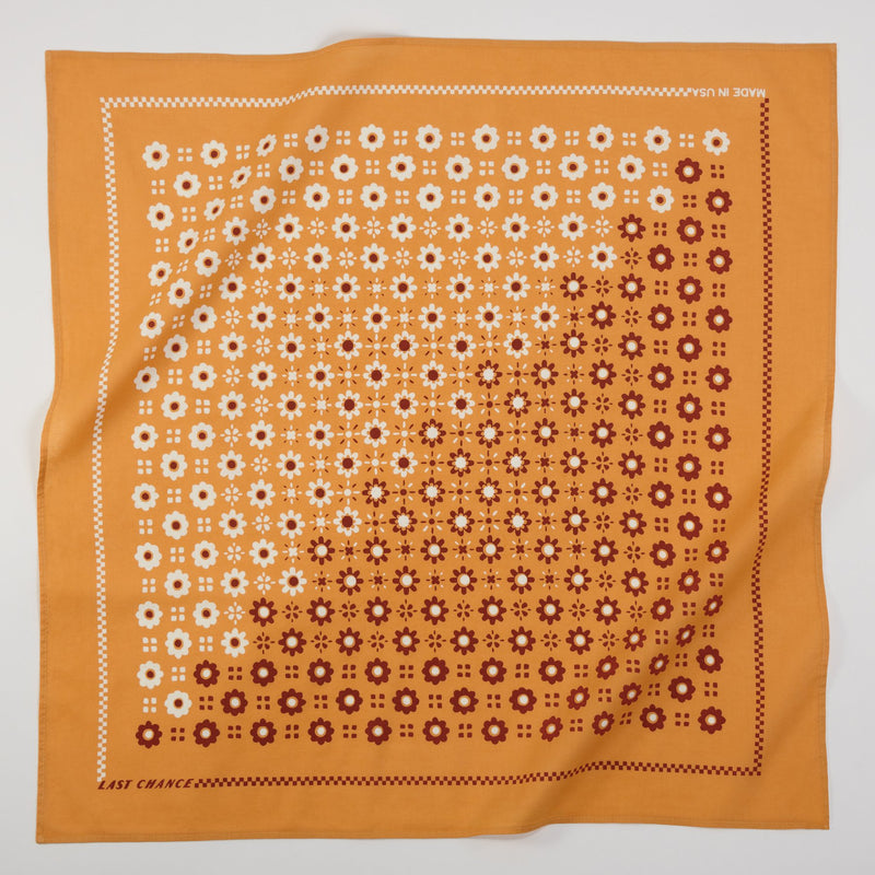 Organic Cotton Switcheroo Bandana | Honey | Last Chance Textiles