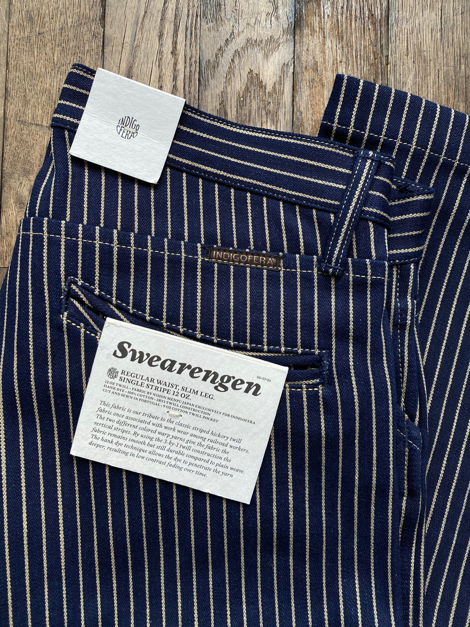Swearengen Pant | Single Stripe Indigo | Indigofera – Manready 
