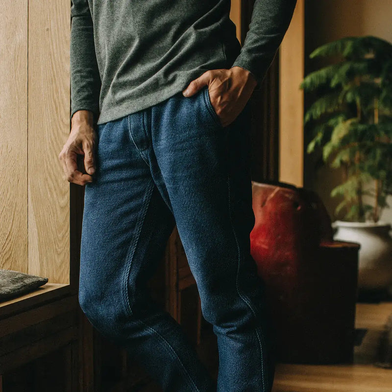 The Après Pant | Indigo Cross Dye | Taylor Stitch