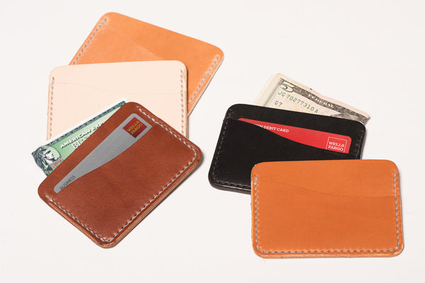 Leather Two Pocket Card Wallet | Manready Mercantile - Manready Mercantile