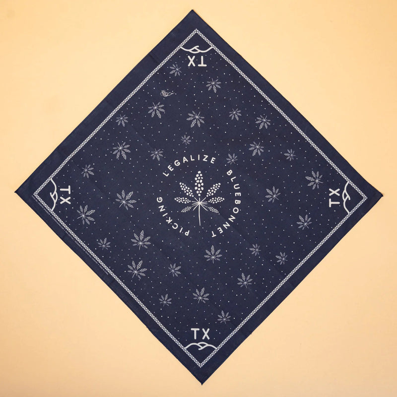 Legalize Bluebonnet Picking Bandana | Texas Hill Country Provisions