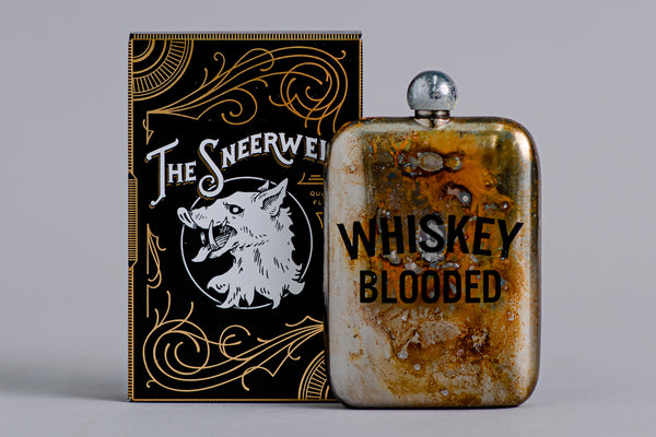 Whiskey Blooded Noble Flask | The Sneerwell - Manready Mercantile