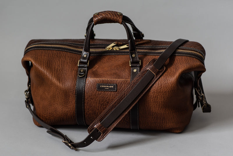 Bison Duffel No. 105 | Walnut | Coronado Leather - Manready Mercantile