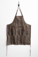 Industry Apron | Dark Oak Waxed Canvas | Hardmill - Manready Mercantile