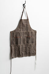 Industry Apron | Dark Oak Waxed Canvas | Hardmill - Manready Mercantile