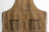 Industry Apron | Field Tan Waxed Canvas | Hardmill - Manready Mercantile
