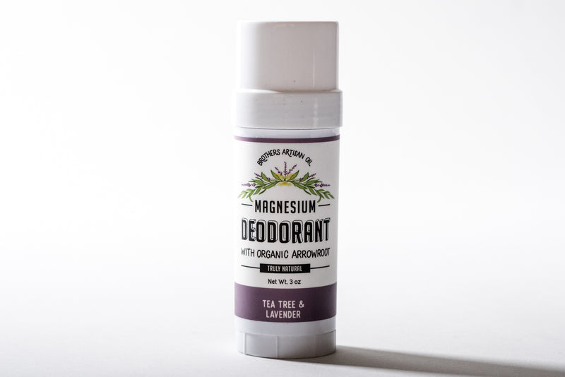 Magnesium Stick Deodorant | Tea Tree + Lavender | Brothers Artisan Oil - Manready Mercantile