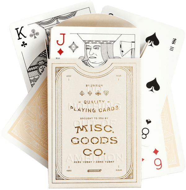 Ivory Playing Cards | Misc. Goods Co.