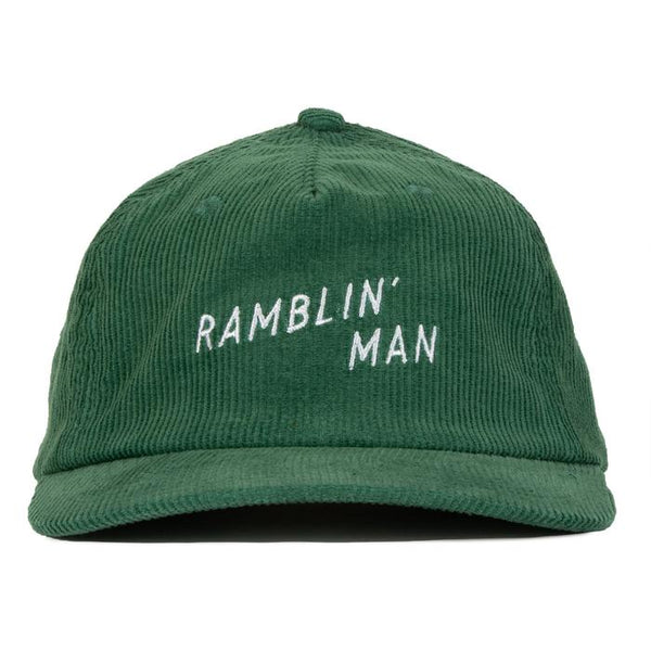 Ramblin' Man Courduroy Snapback | Green | Seager Co.