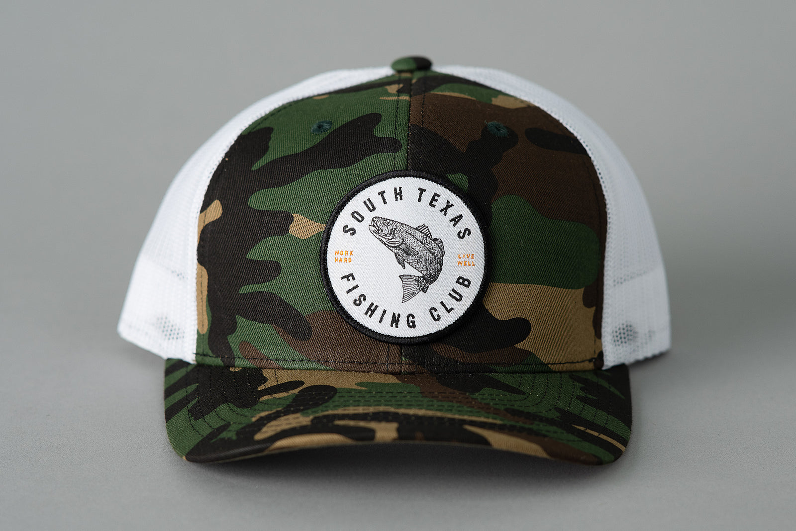 Retro Fishing Mann\'s Bait Richardson 112 Trucker Snapback Outdoor Gear Hat Cap Richardson 112 Hat Structured Classic Trucker Snapback Cap  main image 2