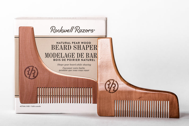 Beard Shaper | Natural Pear Wood | Rockwell Razors - Manready Mercantile