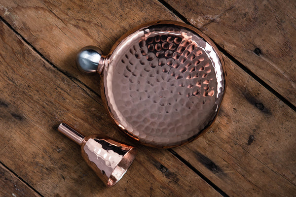 Espadin Luna Flask | 6oz | Sertodo Copper - Manready Mercantile