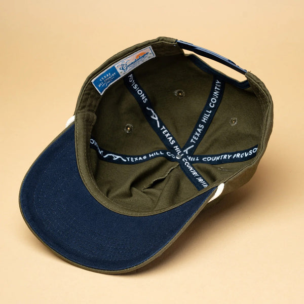 TX Hills Diamond Hat | Olive | Texas Hill Country Provisions